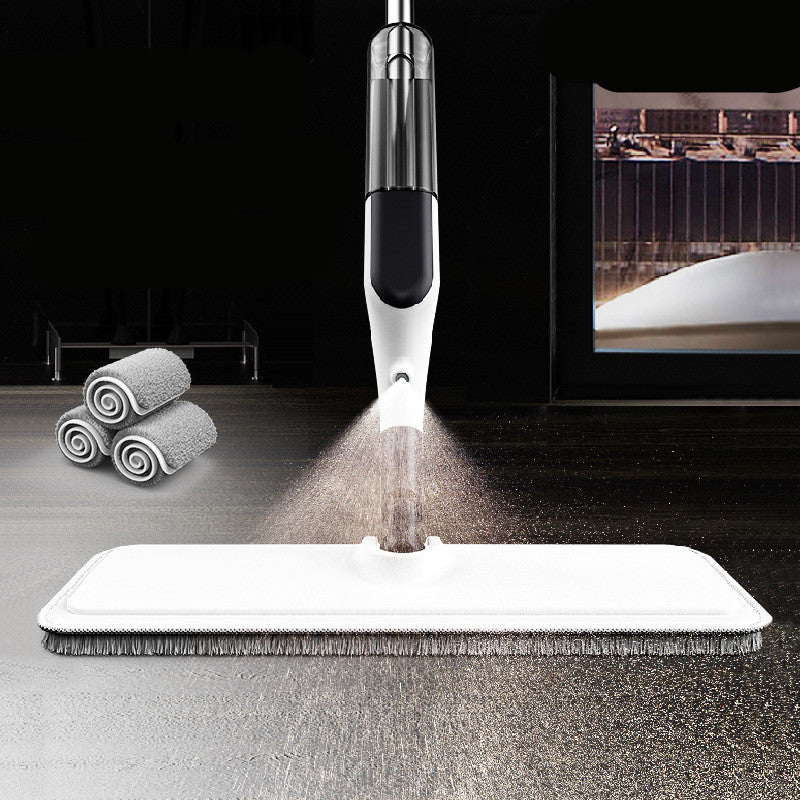 Microfiber spray mop with refillable water tank